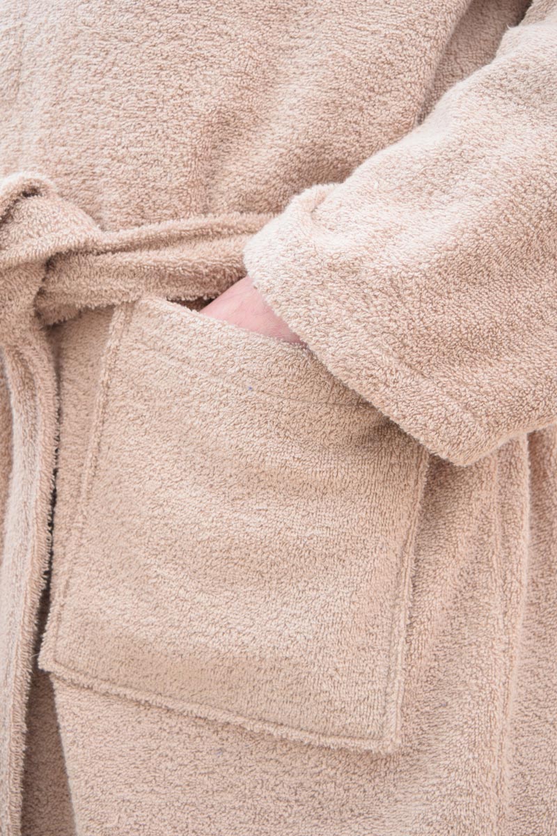 Халат махровий Nostra Шаль Кава з молоком - Зображення 5